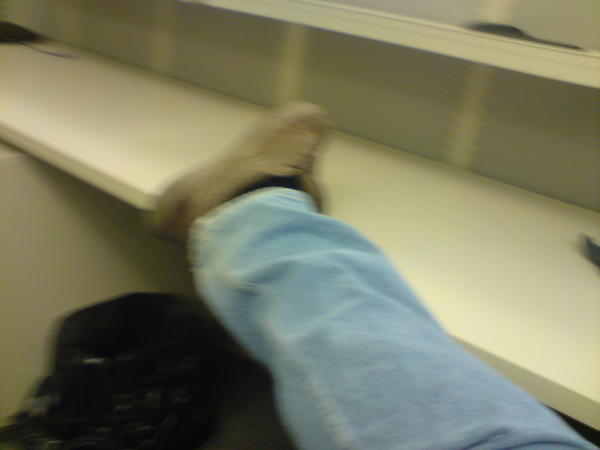 And my foot, as I commonly used the empty desk beside me as a foot rest, good nights they were!!