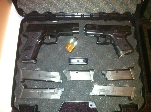 Sig Sauer P226 R & Glock 26; Sig running 150% springs. Glock all stock